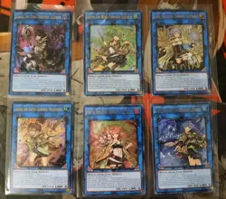 6 Charmer Set Dharc Hiita Lyna Eria Wynn Aussa Link Ultra Rare RA03/04 Yugioh NM - Image 1