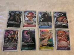 One Piece Tcg SUPER RARE LOT of 8 - Image 1