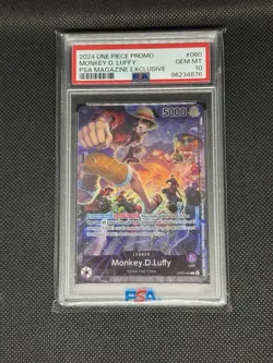 Monkey.D.Luffy (PSA Magazine) OP05-060 One Piece Promotion Cards Foil PSA 10 - Image 1