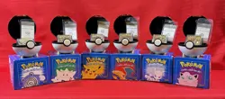 LOT OF ALL 6 BURGER KING 1999 POKEMON 23K GOLD PLATED TRADING CARDS COMPLETE SET - Image 1