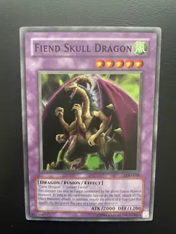 Yugioh Fiend Skull Dragon LOD-039 Unlimited Edition Super Rare LP/MP - Image 1