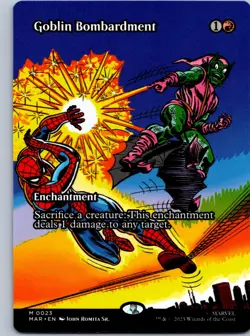 Goblin Bombardment (Borderless) - Marvel Universe Eternal-Legal - M 23 NM - Image 1
