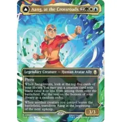 Aang, At The Crossroads (borderless) M/NM Magic MTG Avatar: The Last Airbender - Image 1