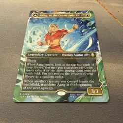Aang, at the Crossroads MINT Borderless 304 Avatar TLA MTG Rare Unplayed Regular - Image 2
