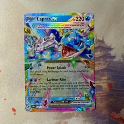 Lapras ex 032/142 Sv07: Stellar Crown Ultra Rare Holo Pokemon Card NM - Image 1