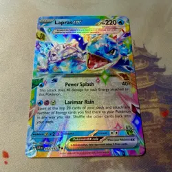 Lapras ex 032/142 Sv07: Stellar Crown Ultra Rare Holo Pokemon Card NM - Image 4