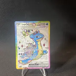 Lapras ex 158/142 Stellar Crown Full Art Ultra Rare Pokemon TCG Card NM - Image 1