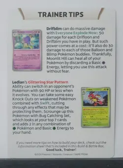 Pokemon - Cinderace - Stellar Crown - Trainer Tips Card - Drifblim / Ledian - Image 2