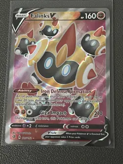 Falinks V - 185/192 - Ultra Rare - Rebel Clash - Pokemon Card - NM - Image 1