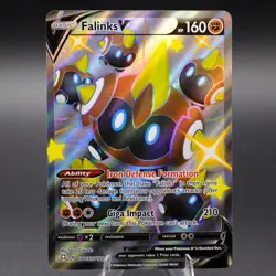 Falinks V (Full Art) 185/192 Ultra Rare SWSH02: Rebel Clash Pokemon TCG NM - Image 1