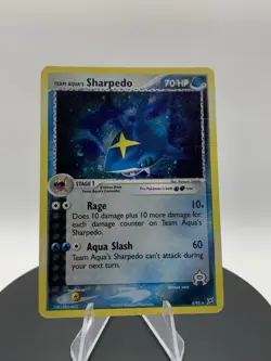 Team Aqua's Sharpedo 5/95 Ex Team Magma vs Team Aqua Reverse Holo Card DMG - Image 1