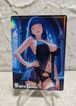 Hinata Trading Card Waifu Goddess Story Anime Girl holo Karte Manga Full - Image 1