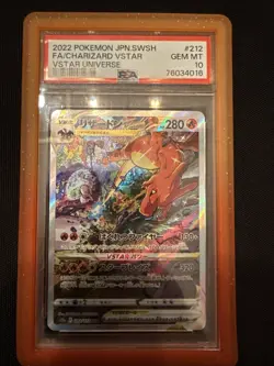 PSA 10 GEM MINT Charizard VSTAR 212/172 SAR VStar Universe Japanese Pokemon Card - Image 4
