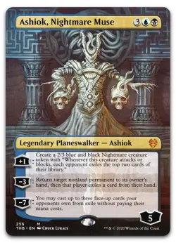 Ashiok, Nightmare Muse (Borderless) #256 (NM) Theros Beyond Death THB Magic MTG - Image 1