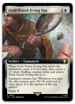 Field-Tested Frying Pan (Extended Art) #95 (NM) Lord of the Rings LTC Magic MTG - Image 1