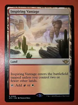 MTG: MAGIC- INSPIRING VANTAGE, OTJ, #0269, REGULAR , RARE, NM, LAND - Image 1