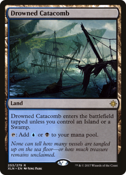 Drowned Catacomb #253 (MP) Ixalan XLN Magic MTG - Image 1