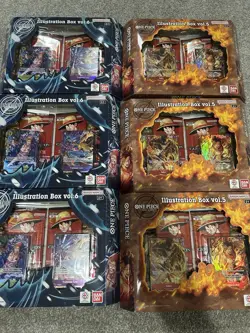 One Piece Card Game Illustration Box Vol.5/Vol.6 1x Each Bundle Sealed - Image 1