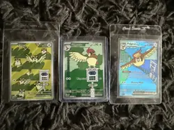 Pokemon TCG Pidgeot EX, Pidgeotto & Pidgy Holo Ultra Rare Card 207/208/225 - Image 1
