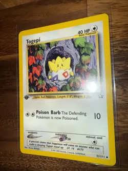 Pokemon Neo Genesis First Edition Togepi - Image 1