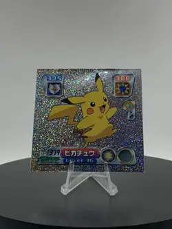 Pokemon Holo Glitter Vintage Japanese Amada Sticker - Pikachu - Image 5