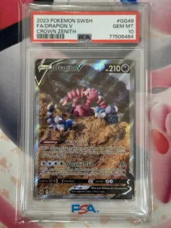 2023 Pokemon FA Drapion V #GG49 Full Art Galarian Gallery TCG SWSH Psa 10 - Image 3
