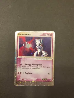 Pokemon Mewtwo-EX Holo Foil Psychic 101/109 Damaged 2003 Nintendo Pokemon TCG. - Image 1