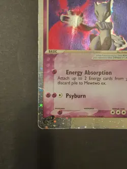 Pokemon Mewtwo-EX Holo Foil Psychic 101/109 Damaged 2003 Nintendo Pokemon TCG. - Image 2