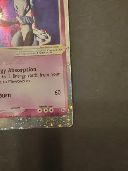 Pokemon Mewtwo-EX Holo Foil Psychic 101/109 Damaged 2003 Nintendo Pokemon TCG. - Image 3