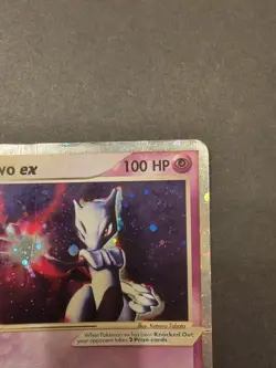 Pokemon Mewtwo-EX Holo Foil Psychic 101/109 Damaged 2003 Nintendo Pokemon TCG. - Image 4