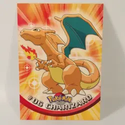 Charizard #06 1999 Topps Series 1 Pokemon Black Logo TV Animation Edition *Read* - Image 1