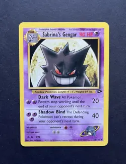 Pokemon TCG Sabrina's Gengar Gym Challenge 29/132 Non-Holo Rare Card NM - Image 1