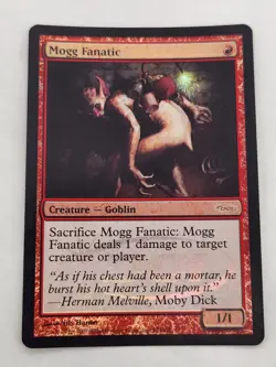 1x Foil Mogg Fanatic DCI Promo MP MTG Magic the Gathering x1 MKE - Image 1