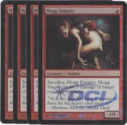 TCG 67 MtG Magic the Gathering Mogg Fanatic Gateway Promo Foil mint Playset (4) - Image 1