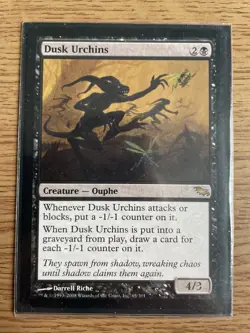 MTG magic the gathering Shadowmoor Dusk Urchin rare Near Mint Card - Image 2