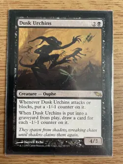 MTG magic the gathering Shadowmoor Dusk Urchin rare Near Mint Card - Image 3