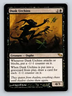 1x Dusk Urchins - NM/LP - Shadowmoor - MTG Magic Card Rare - Image 1