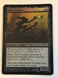 Dusk Urchins Foil X1 Shadowmoor NM Condition See Front/back Pics - Image 1