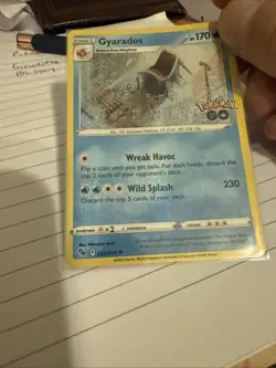 Pokemon Card TCG Gyarados HOLO Rare 22/78 Pokemon GO NM/Mint!!! Ready for psa!!! - Image 2