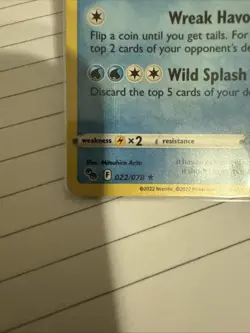 Pokemon Card TCG Gyarados HOLO Rare 22/78 Pokemon GO NM/Mint!!! Ready for psa!!! - Image 4