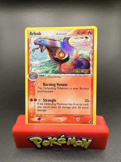 Pokemon TCG Dragon Frontier Arbok 13/101 Stamped Reverse Holo Near Mint - Image 1