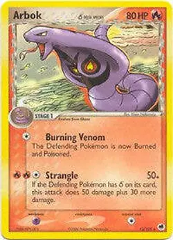 Pokemon EX Dragon Frontiers 13/101 Arbok Card - Image 1