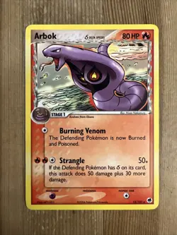 Pokemon - Arbok 13/101 Rare Non Holo EX Dragon Frontiers MP - Image 1