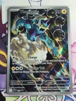 Pokemon Center Thundurus Black Bolt SVP 209 ETB Promo TCG Stamped - Image 1