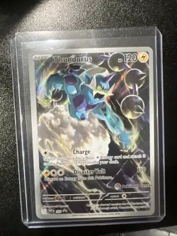 Pokemon Center Thundurus Black Bolt SVP 209 ETB Promo TCG Stamped - Image 1