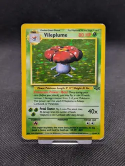 Vileplume 15/64 Holo Jungle Set Pokemon Card WOTC Played - Image 1