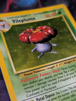 Pokemon TCG Vileplume 15/64 Holo Unlimited Jungle WOTC LP - Image 2