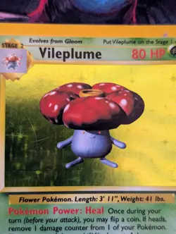 Pokemon TCG Vileplume 15/64 Holo Unlimited Jungle WOTC LP - Image 3