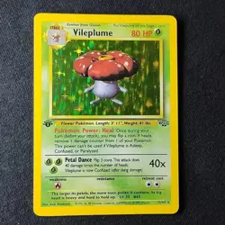 Pokemon TCG Vileplume Jungle 15/64 1st Edition Holo Rare NM - Image 1