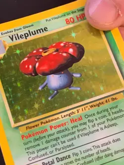 Vileplume 15/64 Jungle set Holo Rare Vintage WOTC Pokemon Card - Image 3